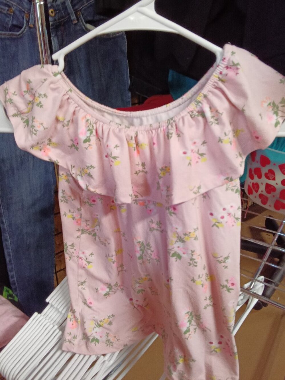 One Step Up Floral Off-Shoulder Dress Size M (10/12)